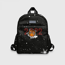 Детский рюкзак Тигр 2022 Black, цвет: 3D-принт