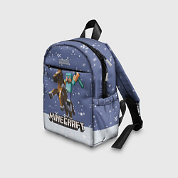 Детский рюкзак Майнкрафт Зима, цвет: 3D-принт — фото 2