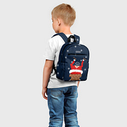 Детский рюкзак САНТА КЛАУС ЗАСТРЯЛ SANTA, цвет: 3D-принт — фото 2