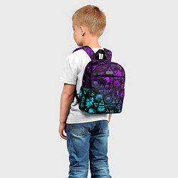 Детский рюкзак ВЕДЬМАК ЛОГОБОМБИНГ НЕОН, цвет: 3D-принт — фото 2