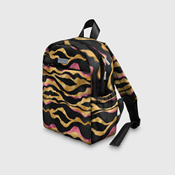 Детский рюкзак Тигровый окрас Gold Pink, цвет: 3D-принт — фото 2
