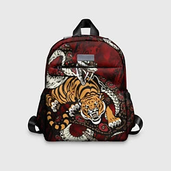 Детский рюкзак Тигр со Змеёй 2022, цвет: 3D-принт