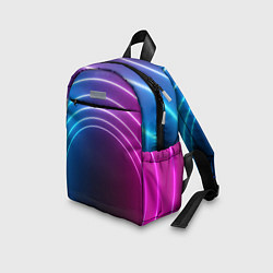 Детский рюкзак Арка неонового света full version, цвет: 3D-принт — фото 2