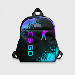 Детский рюкзак CS GO NEON SYMBOL STYLE SKIN КС ГО НЕОН, цвет: 3D-принт