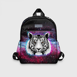 Детский рюкзак ТИГР В НЕОНОВОМ КОСМОСЕ NEON TIGER GALAXY, цвет: 3D-принт