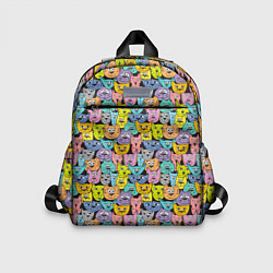Детский рюкзак Весёлые Котики, цвет: 3D-принт