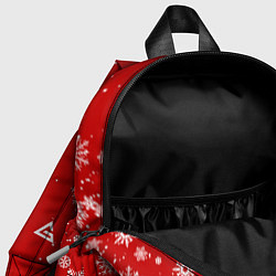 Детский рюкзак КРАСНЫЙ СВИТЕР ВЕДЬМАК НОВОГОДНИЙ, цвет: 3D-принт — фото 2