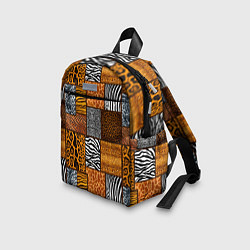Детский рюкзак Тигр, полосы, 2022, цвет: 3D-принт — фото 2