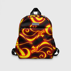 Детский рюкзак ОГНЕННОЕ ТАТУ ДРАКЕНА DRAKEN FIRE TATTOO, цвет: 3D-принт