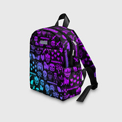 Детский рюкзак UNDERTALE NEON PATTERN УЗОР, цвет: 3D-принт — фото 2