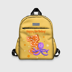 Детский рюкзак Третий день рождения, цвет: 3D-принт