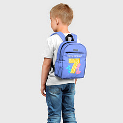 Детский рюкзак Седьмой день рождения, цвет: 3D-принт — фото 2