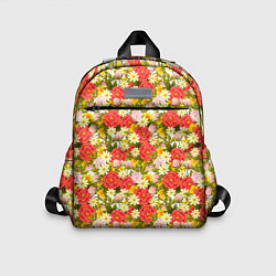 Детский рюкзак Красочный Цветочный Фон, цвет: 3D-принт
