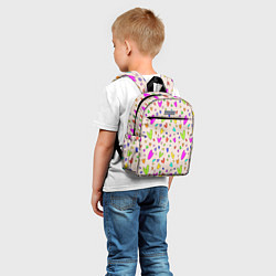 Детский рюкзак Яркие розовые сердечки, цвет: 3D-принт — фото 2