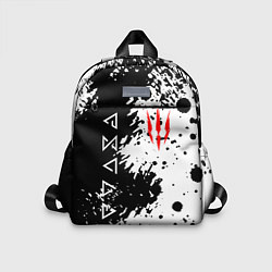 Детский рюкзак The Witcher black & white, цвет: 3D-принт