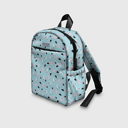 Детский рюкзак Чайки паттерн, цвет: 3D-принт — фото 2