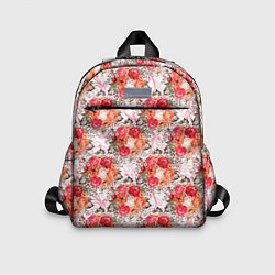 Детский рюкзак Цветы - розы паттерн, цвет: 3D-принт