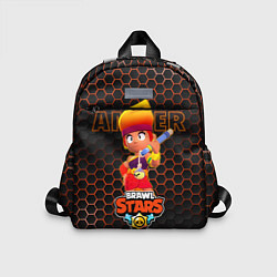 Детский рюкзак Амбер BRAWL STARS соты, цвет: 3D-принт