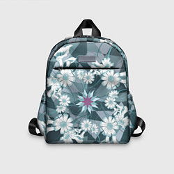 Детский рюкзак Цветы в узоре, цвет: 3D-принт