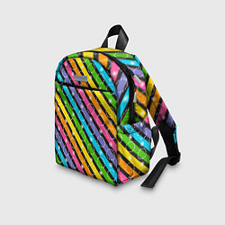 Детский рюкзак Радужные полосы микс, цвет: 3D-принт — фото 2