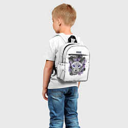Детский рюкзак Глазастый кот из космоса, цвет: 3D-принт — фото 2