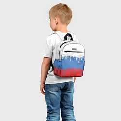 Детский рюкзак Флаг России потёки, цвет: 3D-принт — фото 2