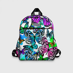 Детский рюкзак Рой цветных бабочек, цвет: 3D-принт