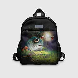 Детский рюкзак Рыба в лесу, цвет: 3D-принт
