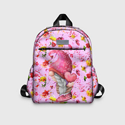 Детский рюкзак Цветочный гном, цвет: 3D-принт