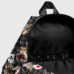 Детский рюкзак Алиса в стране чудес - карты и время, цвет: 3D-принт — фото 2