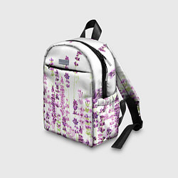 Детский рюкзак Цветы Лаванды акварелью, цвет: 3D-принт — фото 2