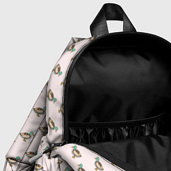 Детский рюкзак Селезень паттерн, цвет: 3D-принт — фото 2