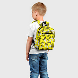 Детский рюкзак Пчелы на желтом, цвет: 3D-принт — фото 2