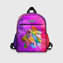 Детский рюкзак Цветная обезьяна Color monkey, цвет: 3D-принт