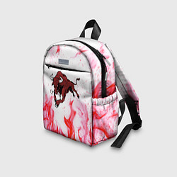 Детский рюкзак Бык на красном огне, цвет: 3D-принт — фото 2