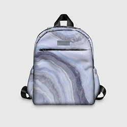 Детский рюкзак Дизайн с эффектом мрамора синего цвета, цвет: 3D-принт