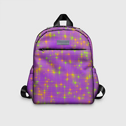 Детский рюкзак Космос, лиловое звёздное небо, цвет: 3D-принт