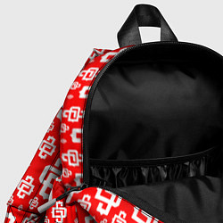 Детский рюкзак Red Pattern Dope Camo Dope Street Market Спина, цвет: 3D-принт — фото 2