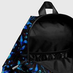 Детский рюкзак Ночные синие листья, цвет: 3D-принт — фото 2