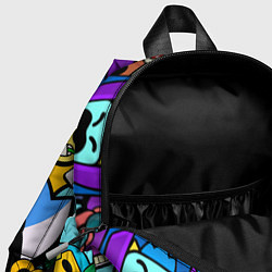 Детский рюкзак BRAWL Значки на скины бойцов Пины Бравл Старс, цвет: 3D-принт — фото 2