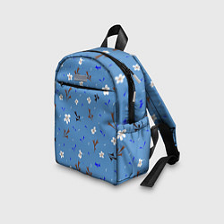 Детский рюкзак Цветочки мелкие, цвет: 3D-принт — фото 2