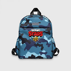 Детский рюкзак Brawl Stars Камуфляж Тёмно-Синий, цвет: 3D-принт