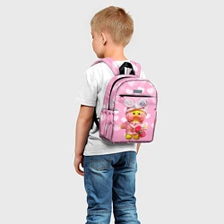 Детский рюкзак ИГРУШКА УТЯ ЛАЛАФАНФАН СЕРДЕЧКИ, цвет: 3D-принт — фото 2