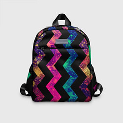 Детский рюкзак Геометрический паттерн Neon, цвет: 3D-принт