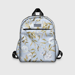Детский рюкзак Цветы Золотые Листья, цвет: 3D-принт