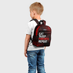 Детский рюкзак Eat Sleep Fortnite Repeat Арт, цвет: 3D-принт — фото 2