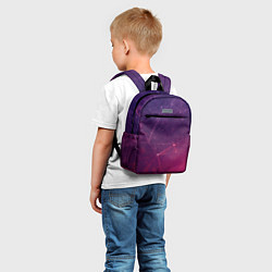 Детский рюкзак Абстрактные взаимосвязанные линии, цвет: 3D-принт — фото 2