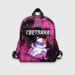 Детский рюкзак Светлана - КОШЕЧКА - Пламя, цвет: 3D-принт