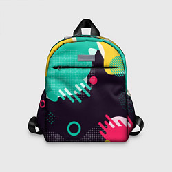 Детский рюкзак АБСТРАКТНАЯ ЦВЕТНАЯ ЗАЛИВКА, цвет: 3D-принт