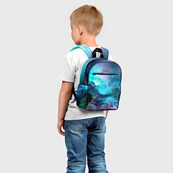 Детский рюкзак МОРСКОЙ ШТОРМ, цвет: 3D-принт — фото 2